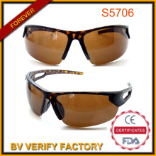 Demi Tort Half-Rim Outdoor Sports Sunglasses with Polarized Lenes
